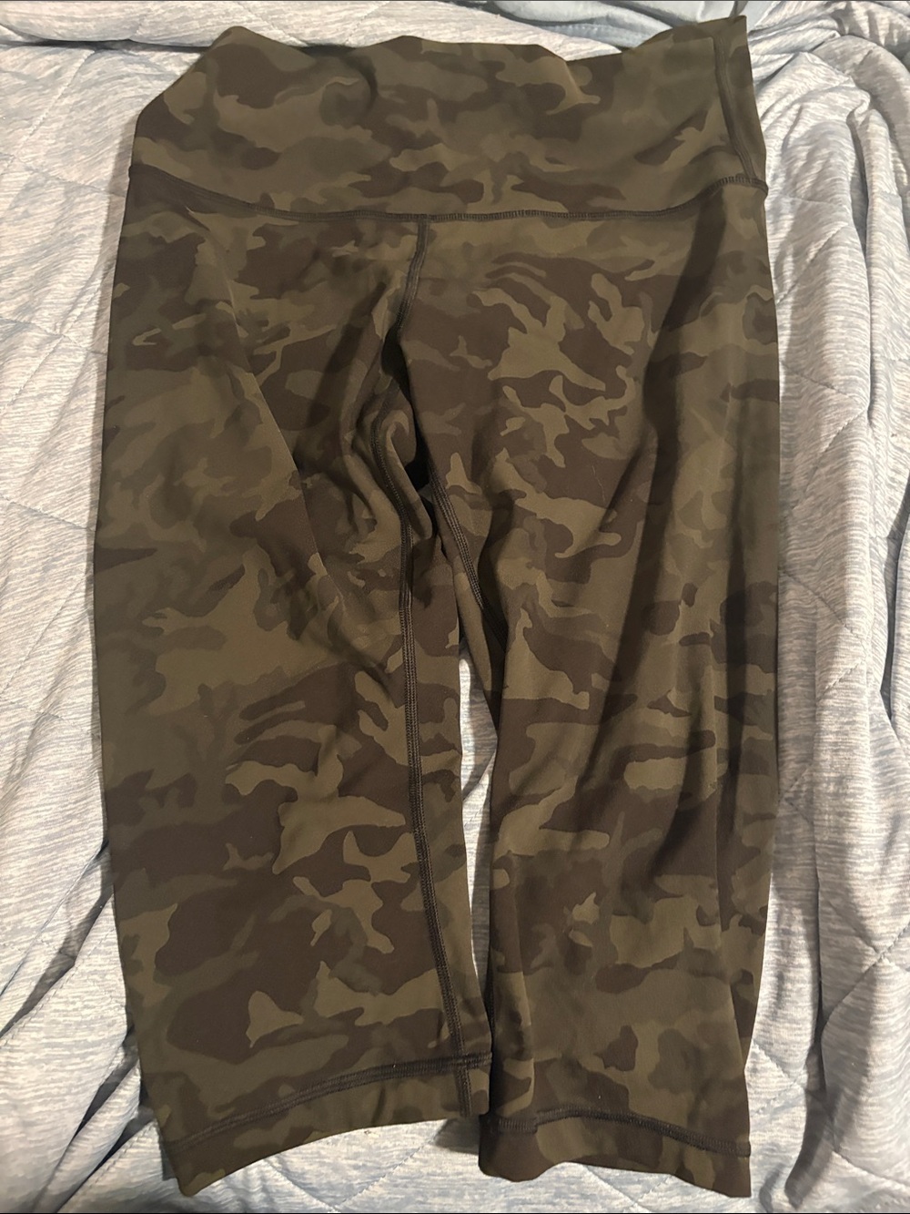 lululemon athletica Olive Green Camo Capris